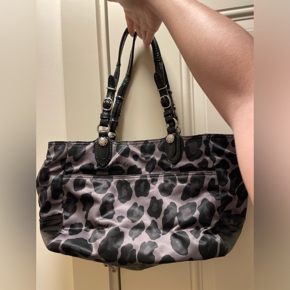 COACH BLACK LEOPARD TOTE (DISCONTINUED) - Picture 4 of 7